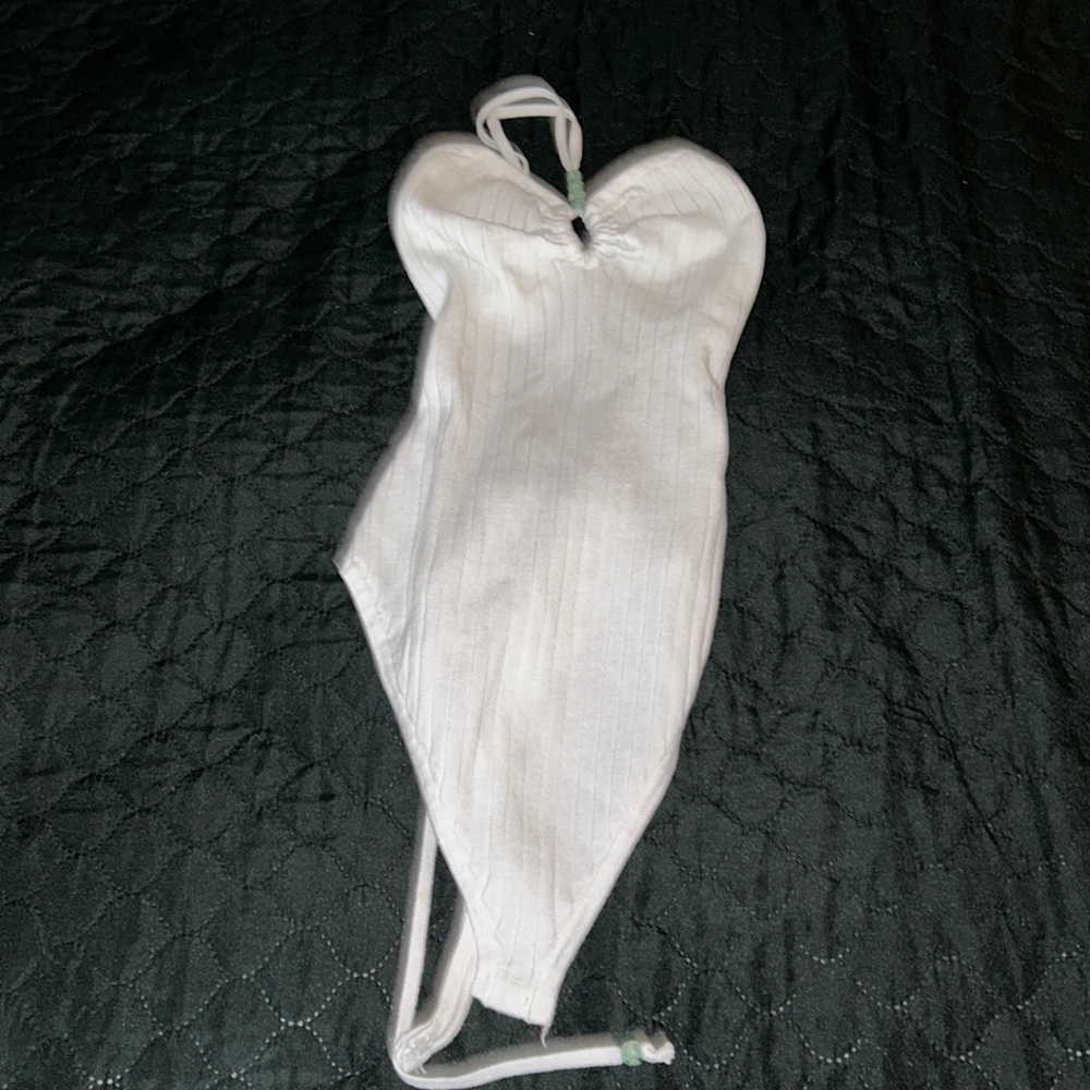 Body suit with an open back and laces size: S